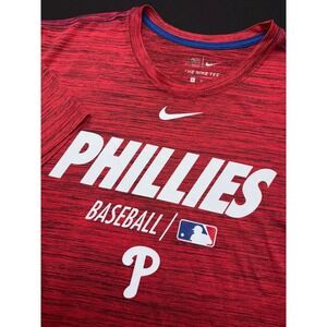 Philadelphia Phillies MLB Nike Dri Fit Authentic Collection T-Shirt Mens Sz XL